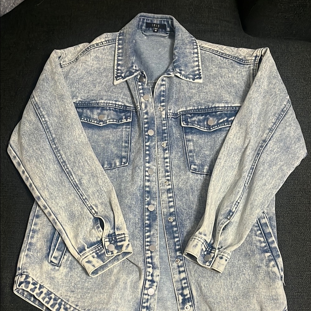 Denim Jacket - Blue vintage/acid wash